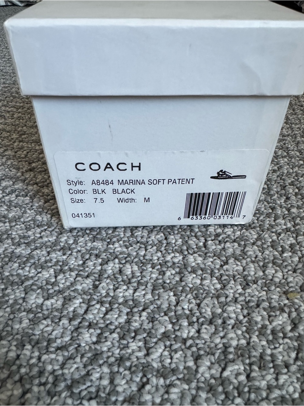 Coach Women's Black Marina Crab Sandals - Tan Insole - Picture 9 of 10